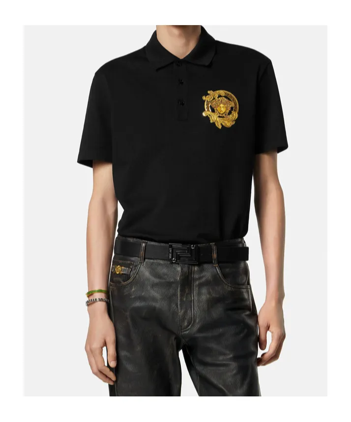 Versace Piqué Polo Shirt