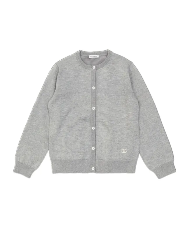 Dolce & Gabbana Kids Crewneck Button-Up Cardigan