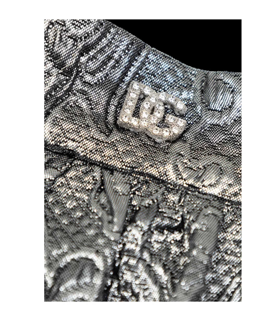 Dolce & Gabbana Kids Lam Jacquard Skirt