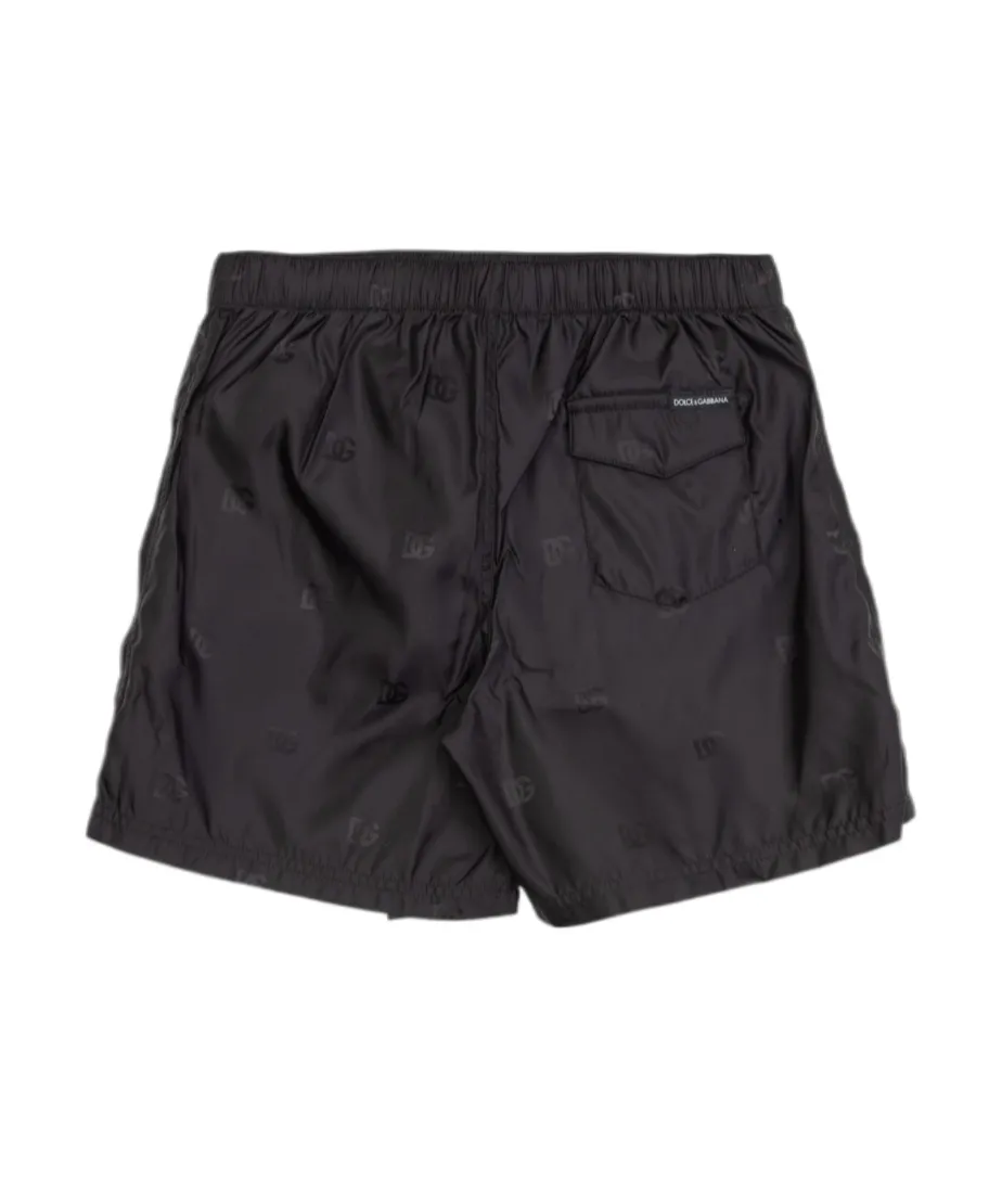 Dolce & Gabbana Kids Logo Printed Swim Shorts