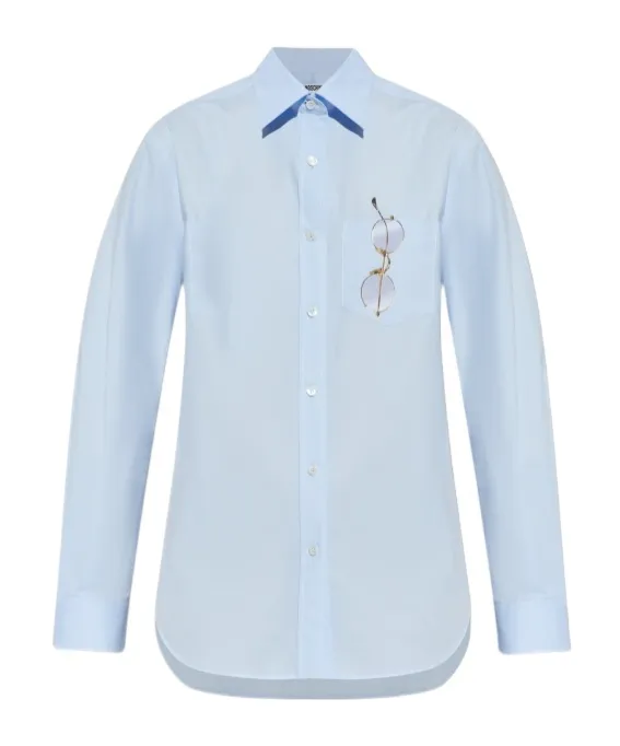 Moschino Printed Long Sleeved Shirt