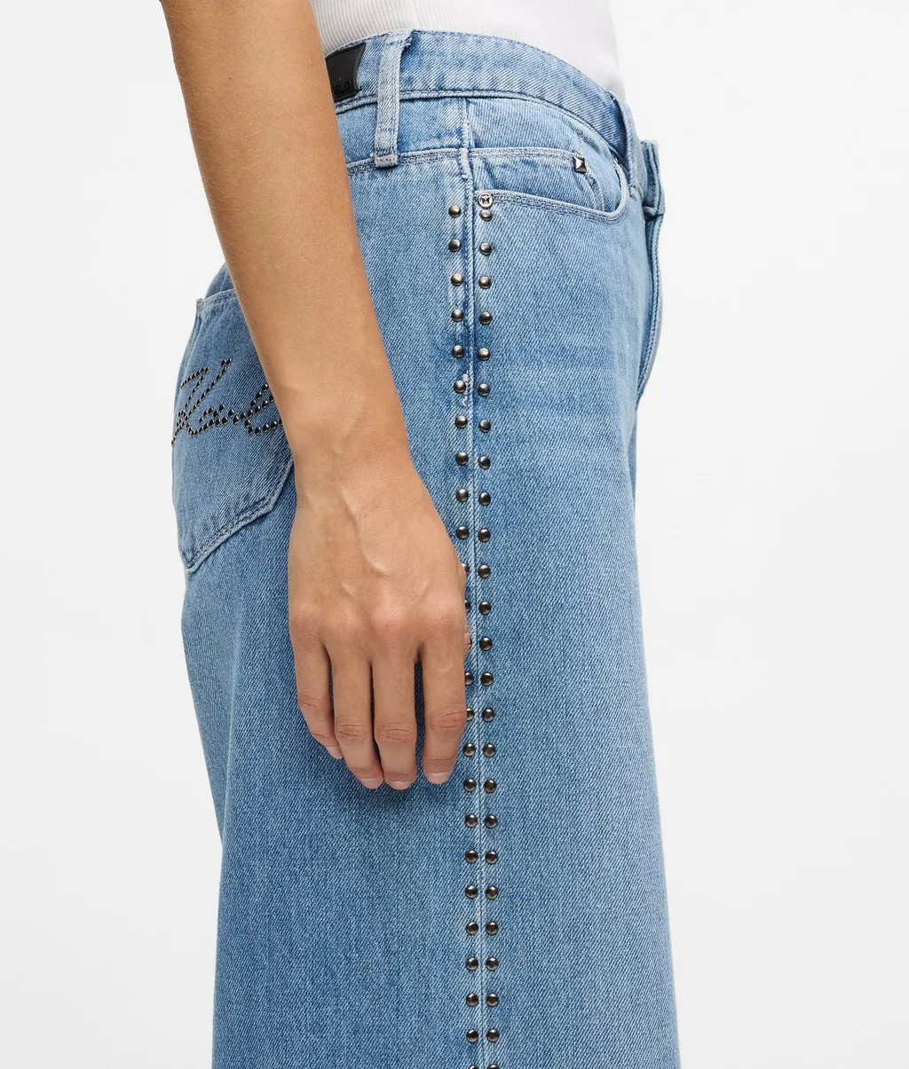 Studded-Signature Jeans