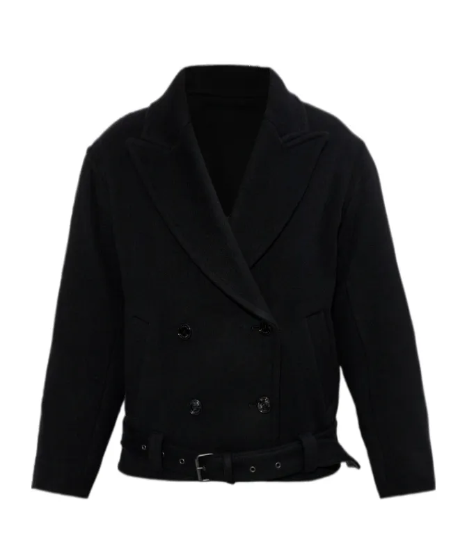 Belted Double-Breasted Jacket