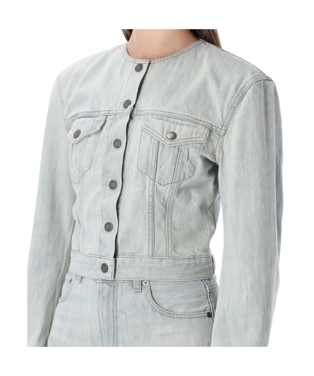 Haikure Shirley Cropped Denim Jacket