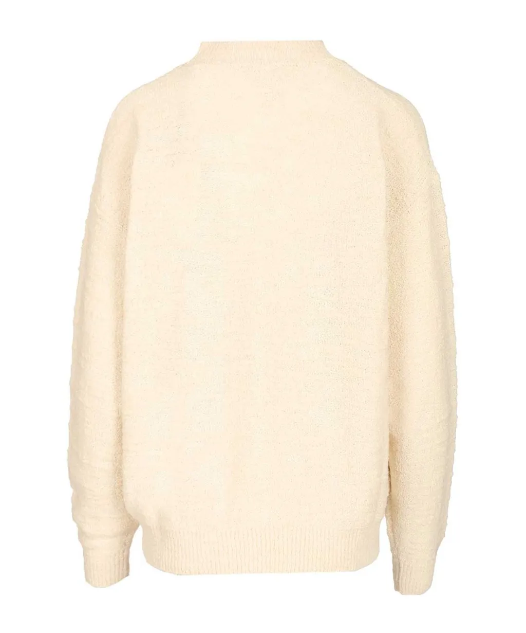 Long-Sleeved Round-Neck Knitted Sweater