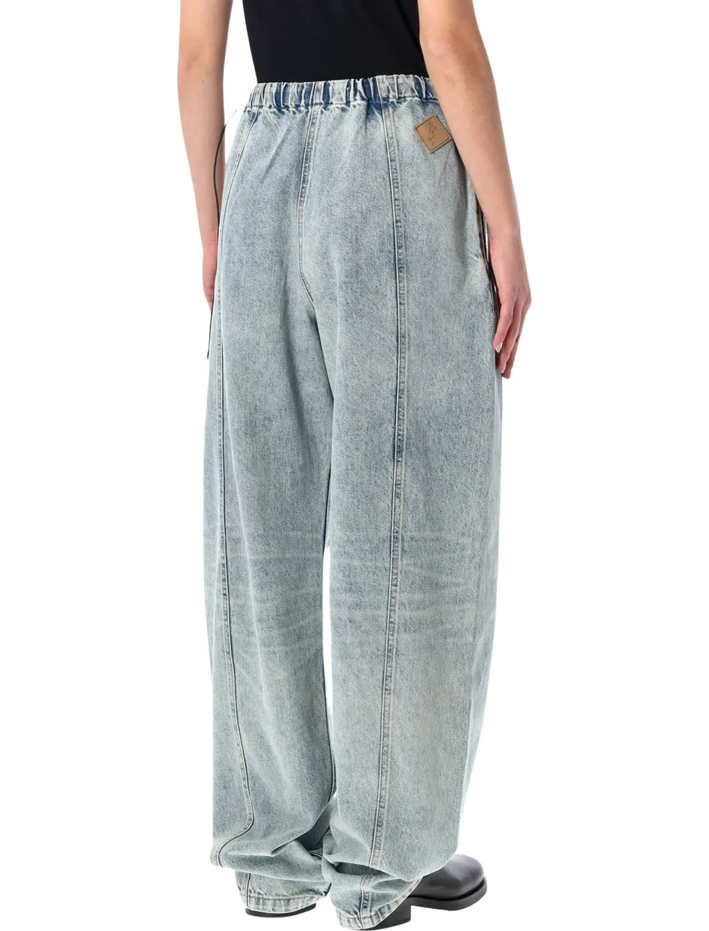 Haikure Angel Elastic Waist Wide-Leg Jeans