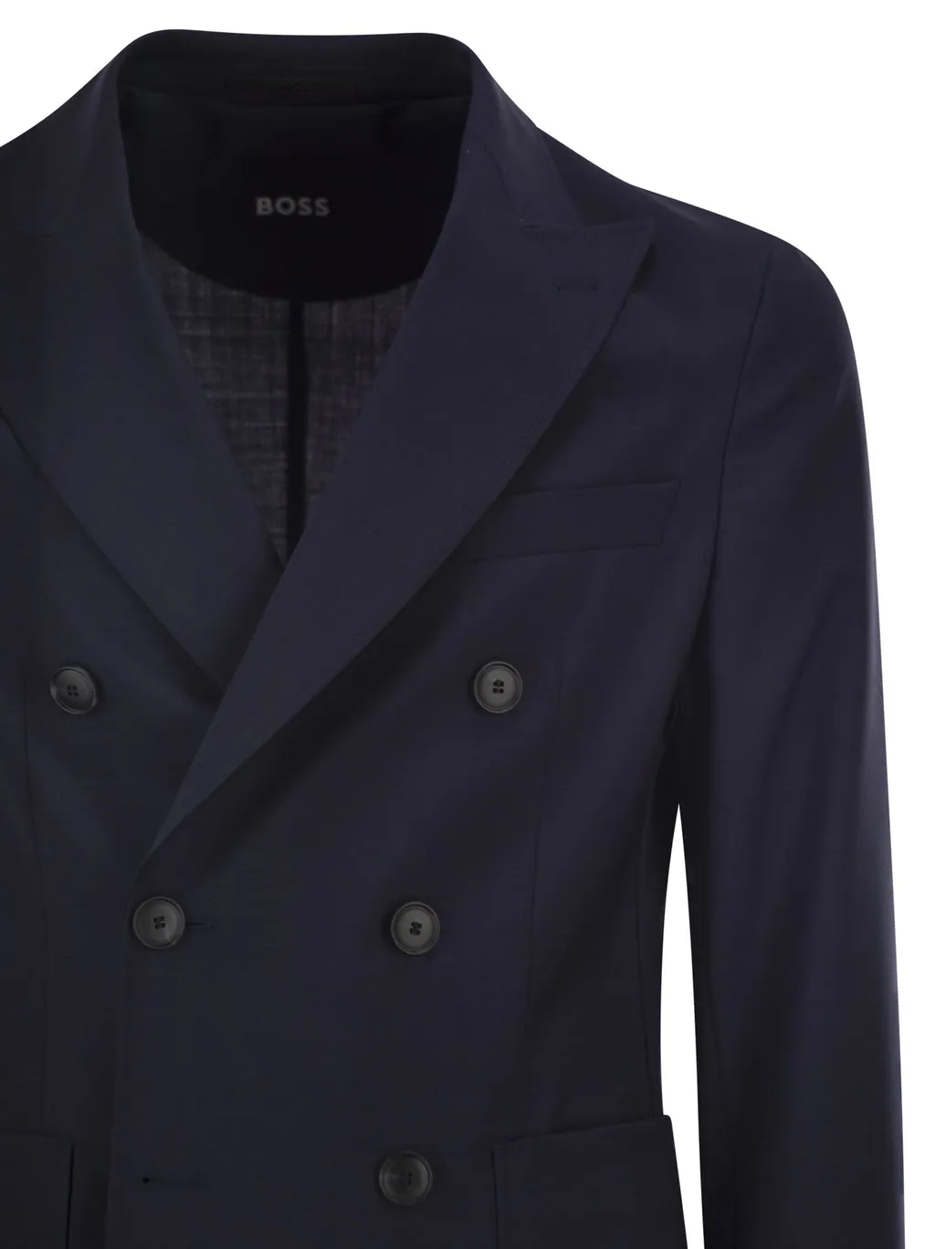 Boss Hugo Boss Double-Breasted Long-Sleeved Jacket