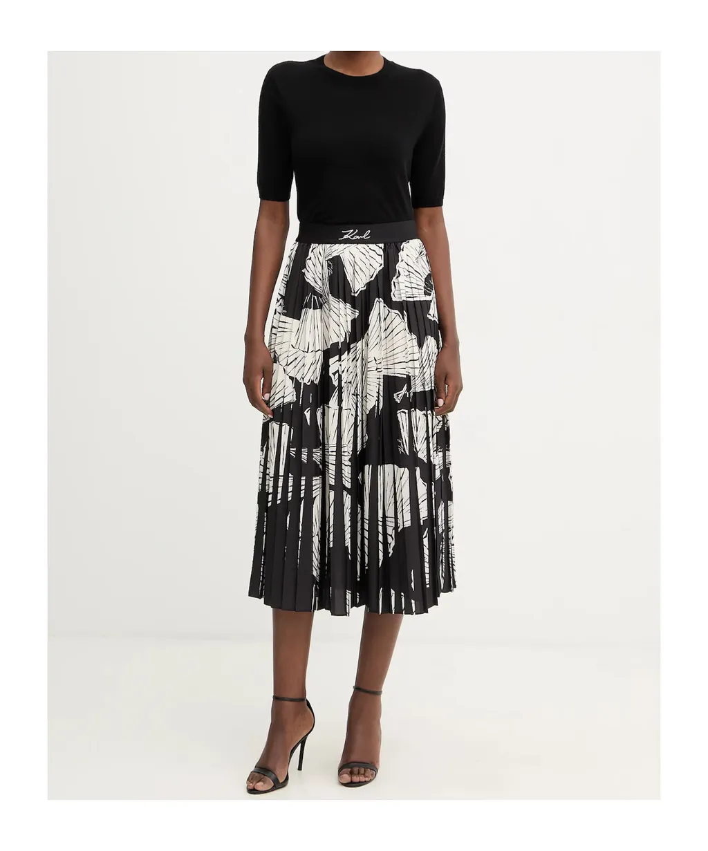 Karl Lagerfeld Commercial Pleated Skirt