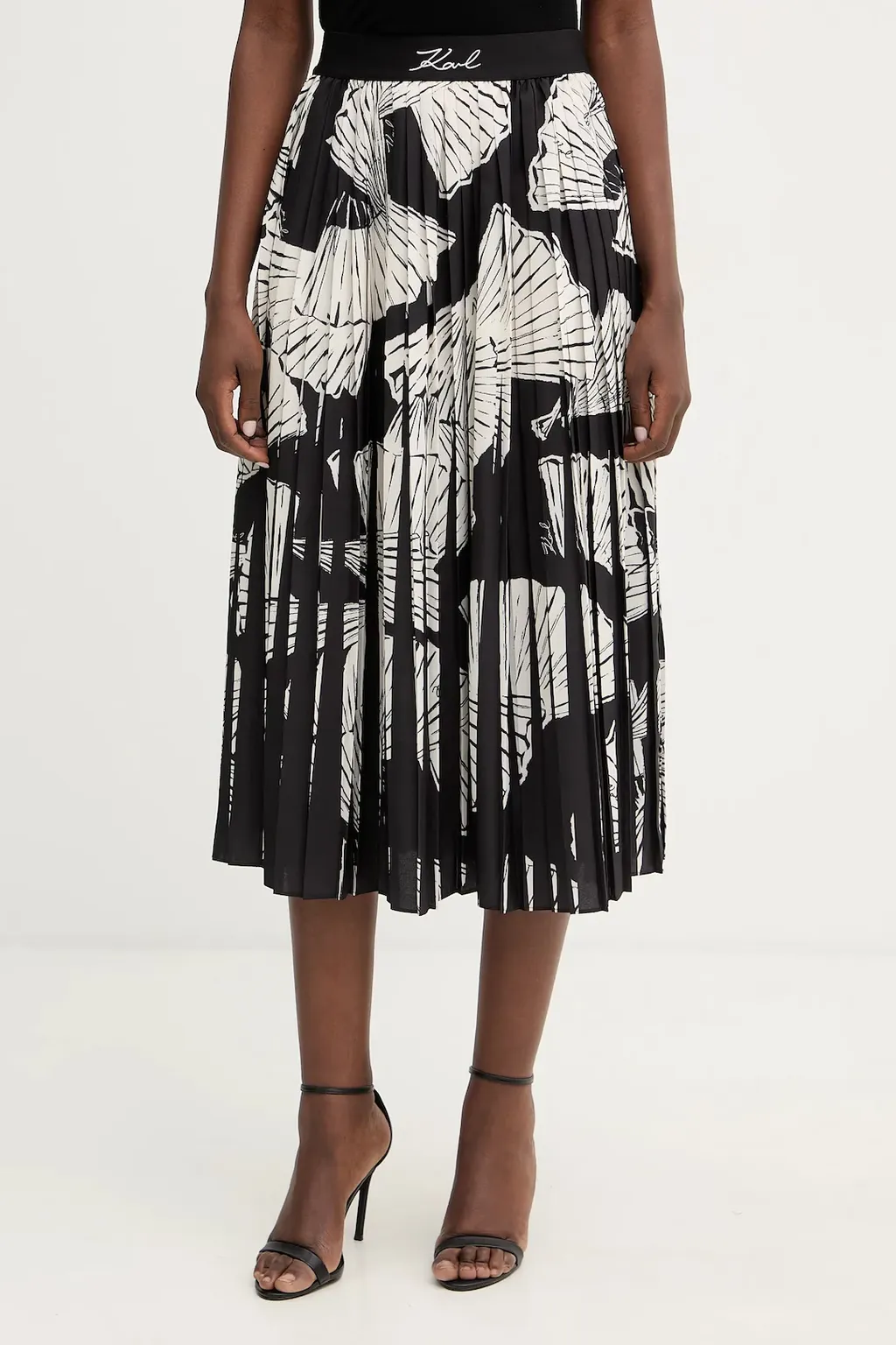 Karl Lagerfeld Commercial Pleated Skirt