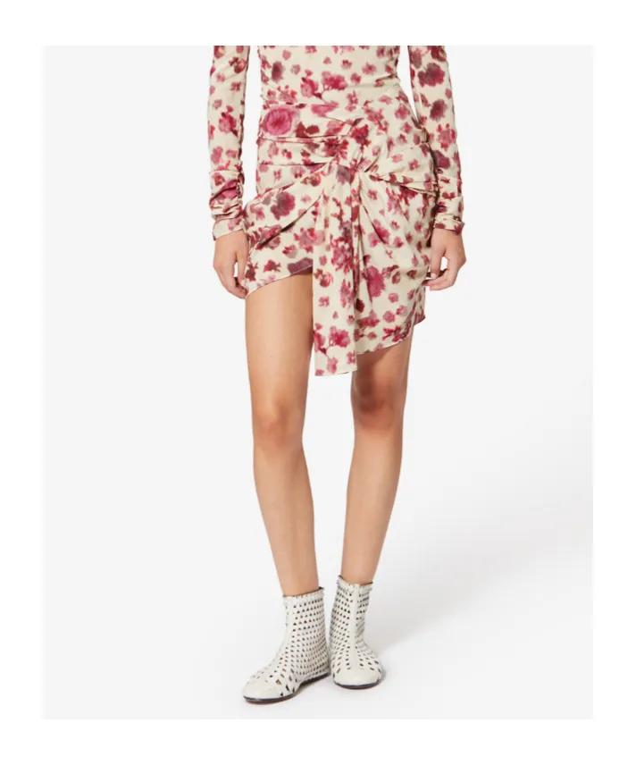 Isabel Marant Ovia Drape Detailed Mini Skirt