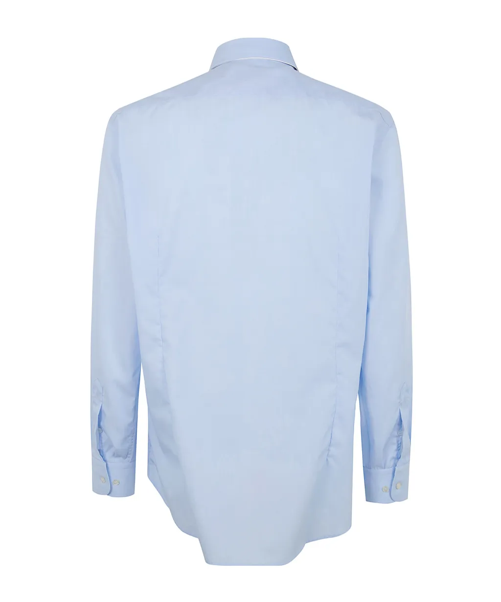 Buttoned Embroidered-Logo Shirt