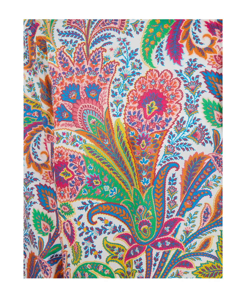 Paisley-Print Long-Sleeve Shirt