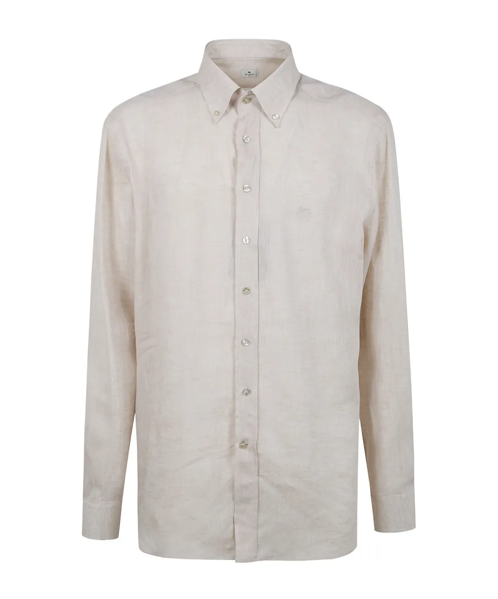 Buttoned Long-Sleeved Shirt
