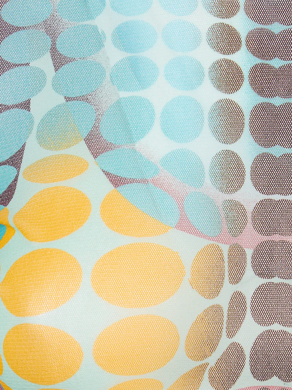 High-Neck Dots-Print Top