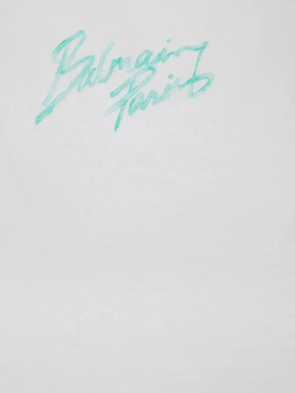 Balmain Logo Embroidered Cropped T-Shirt