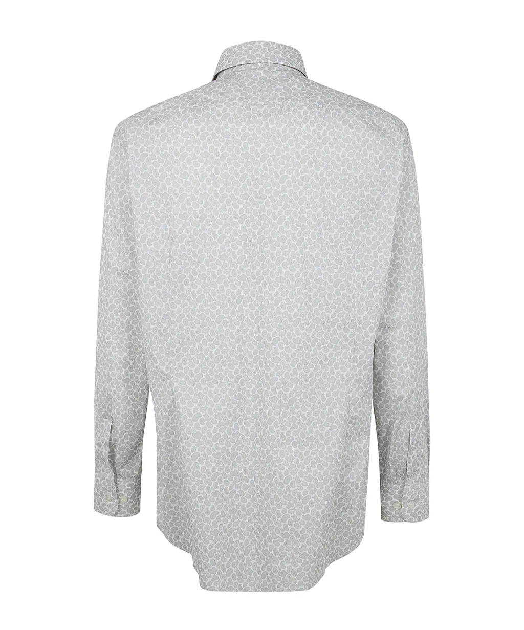 Paisley-Pattern Embroidered Shirt
