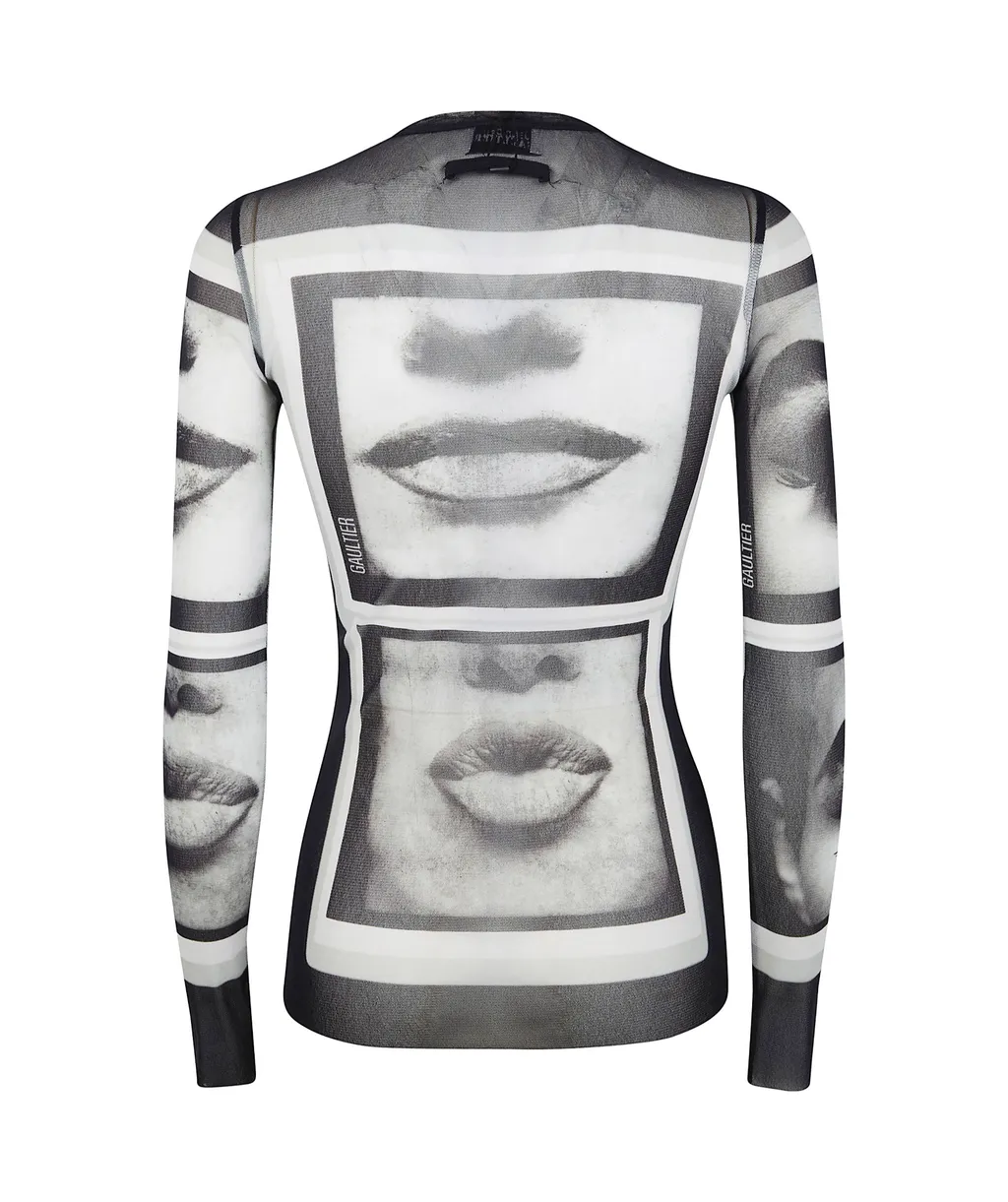 Printed Long-Sleeve Top