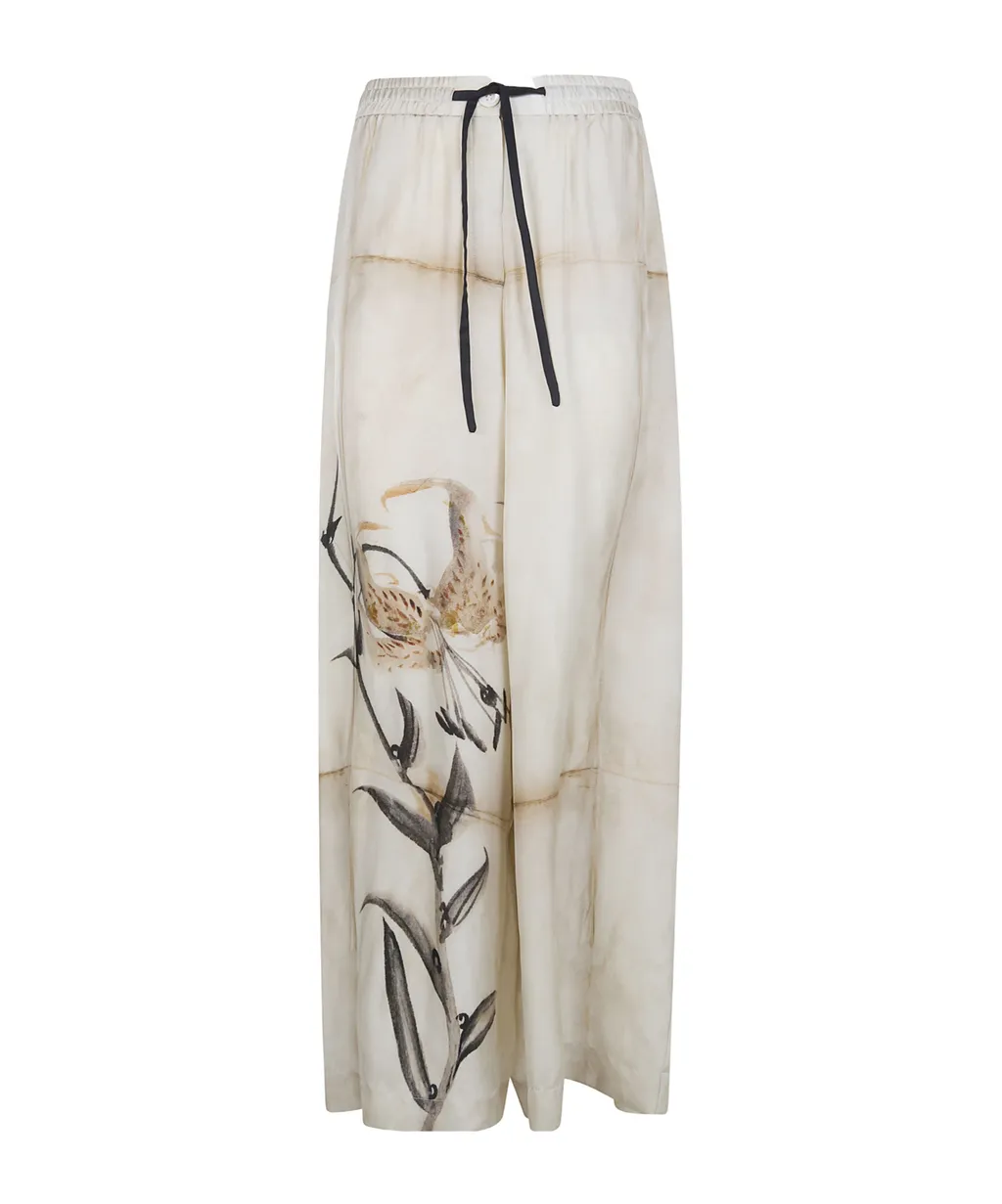Patterned Casual Pants