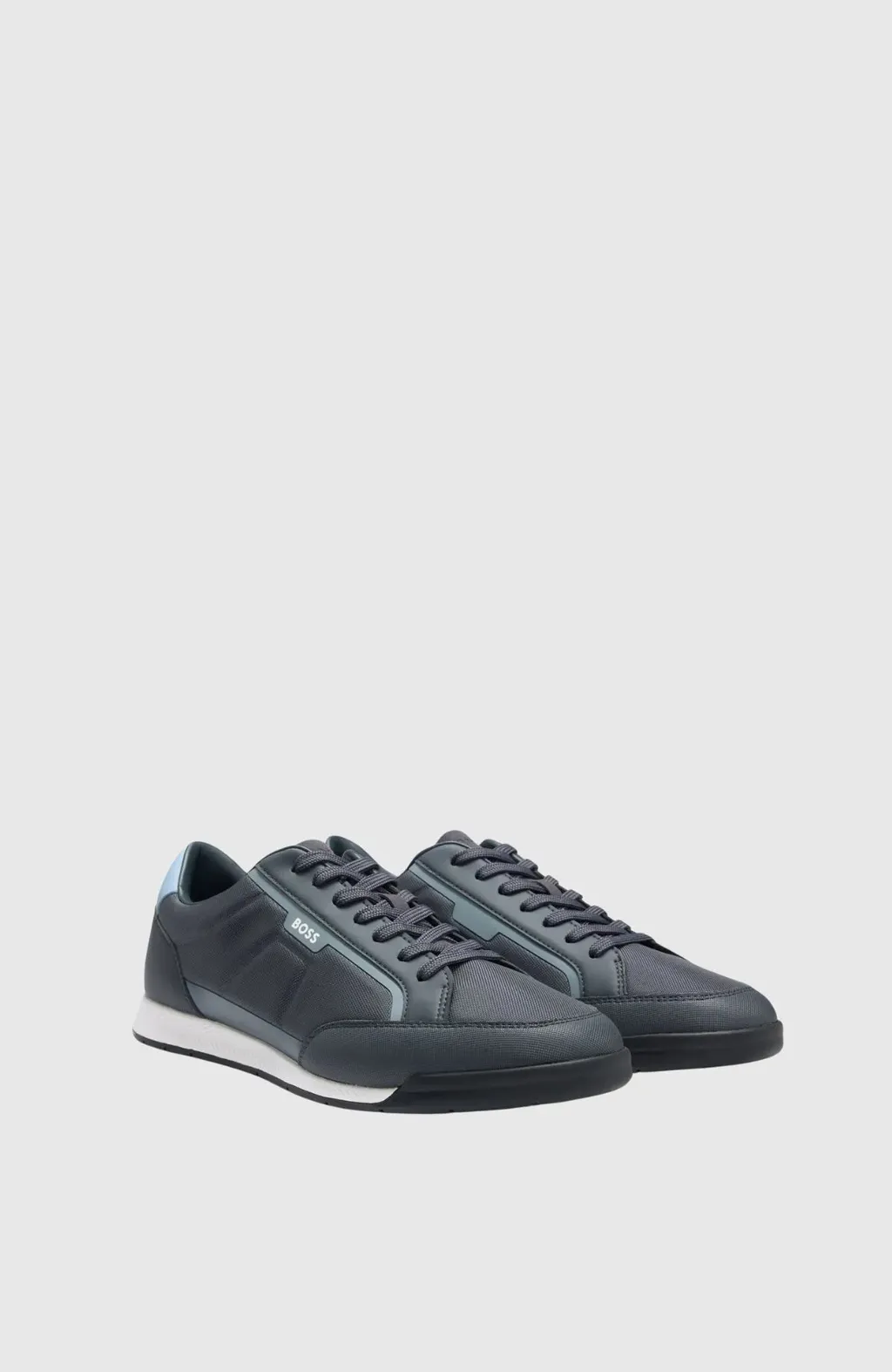 Nitan_Lowp_Txthem Sneakers Navy