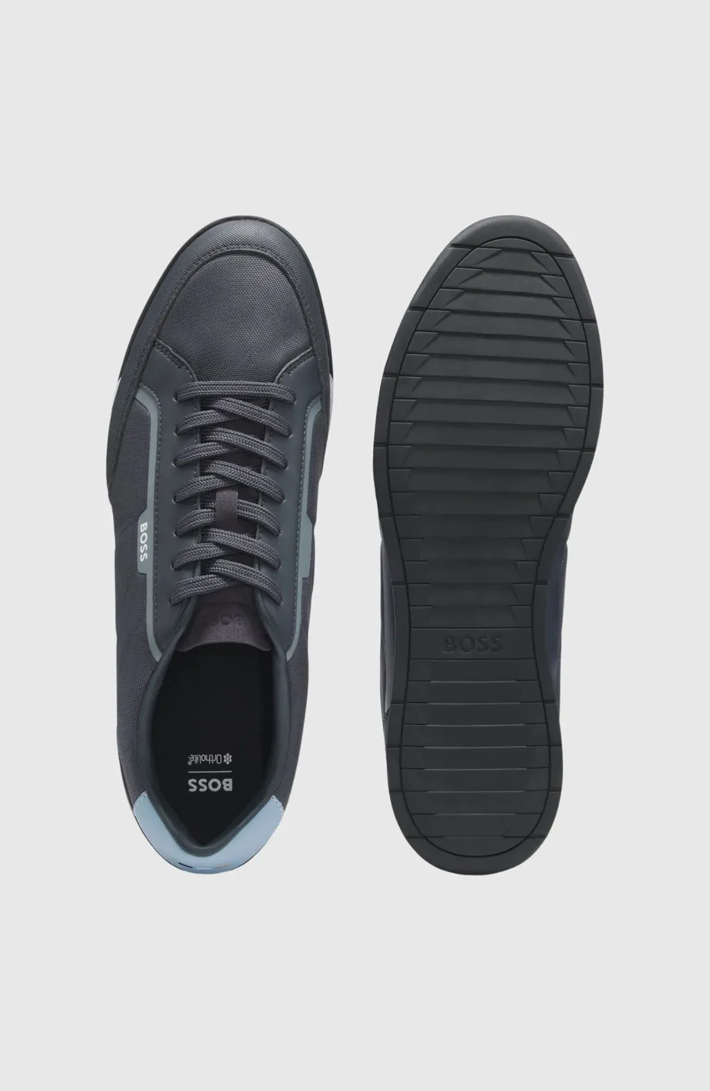 Nitan_Lowp_Txthem Sneakers Navy
