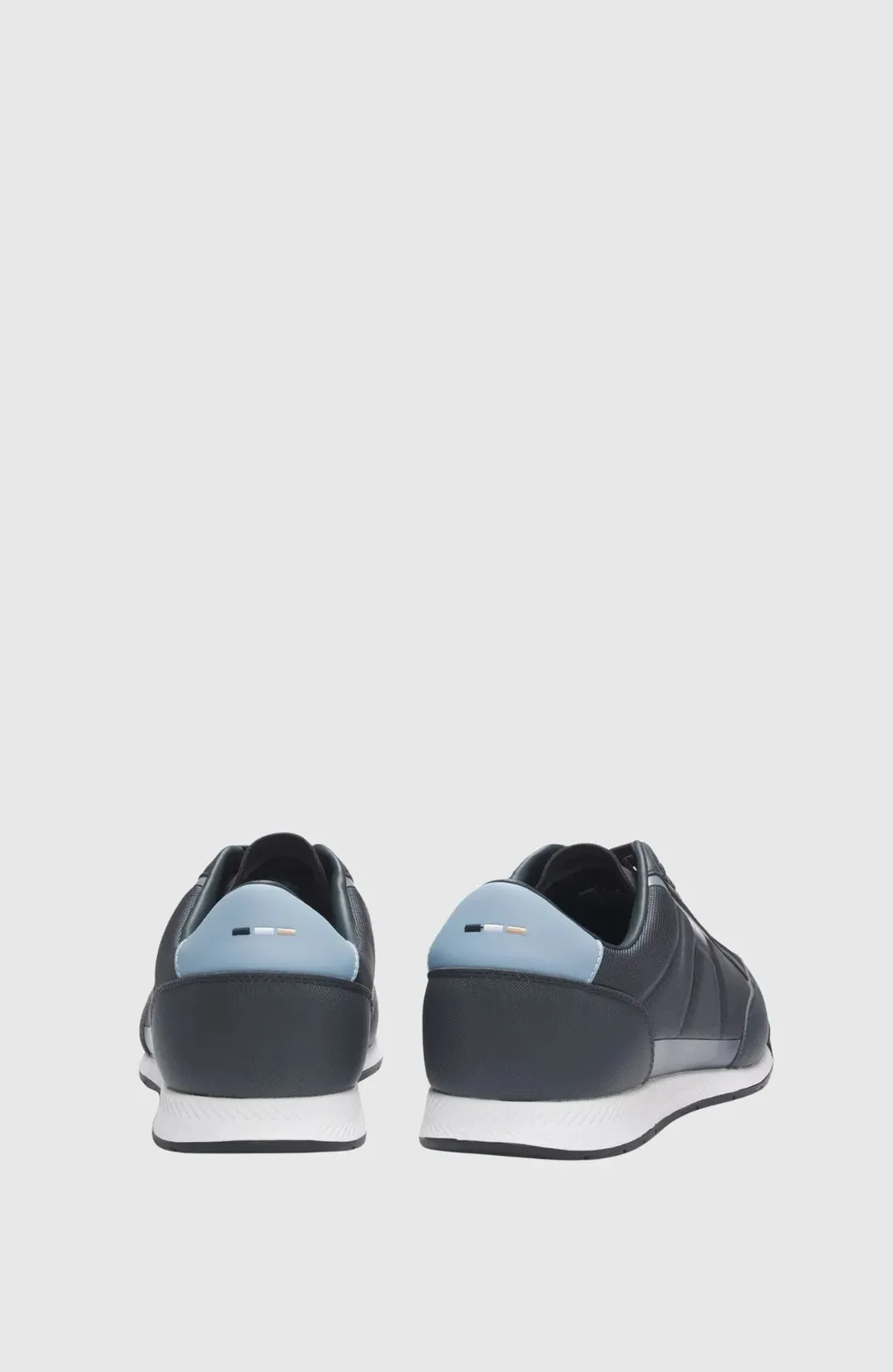 Nitan_Lowp_Txthem Sneakers Navy