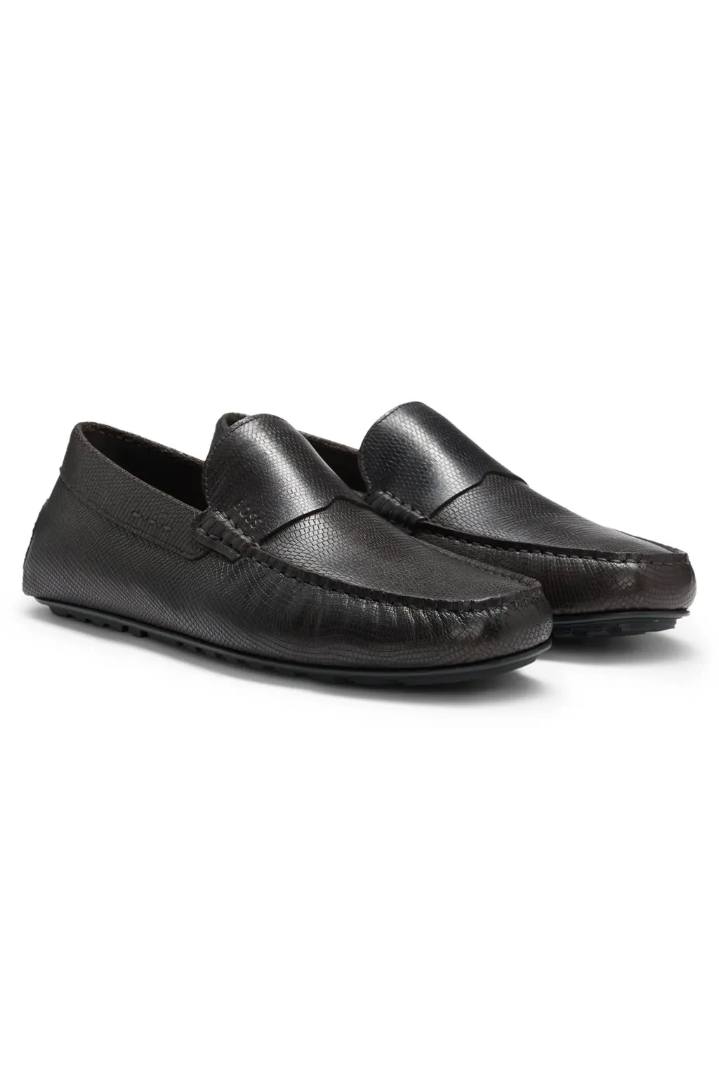 Printed-Leather Loafers