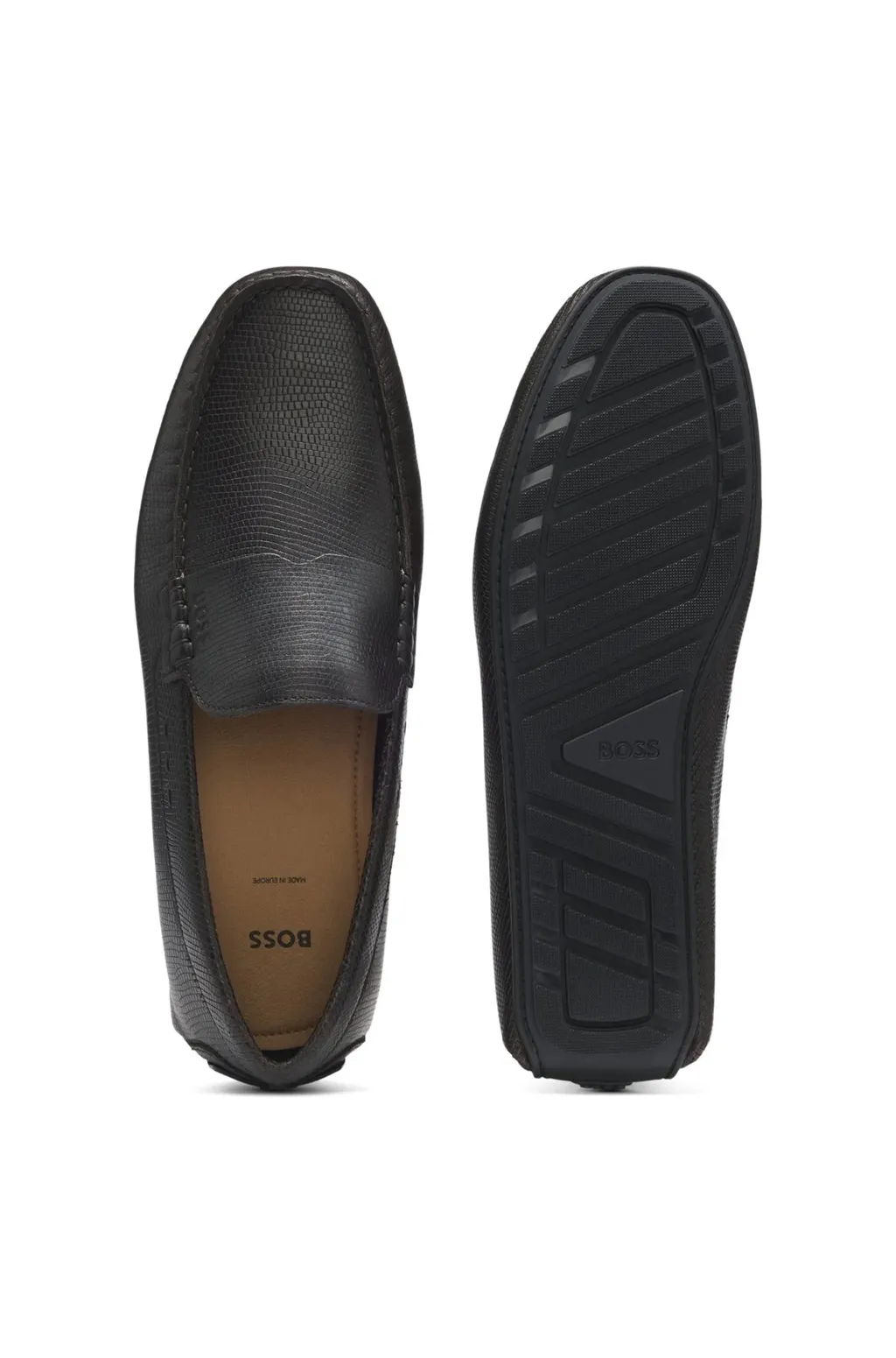 Printed-Leather Loafers