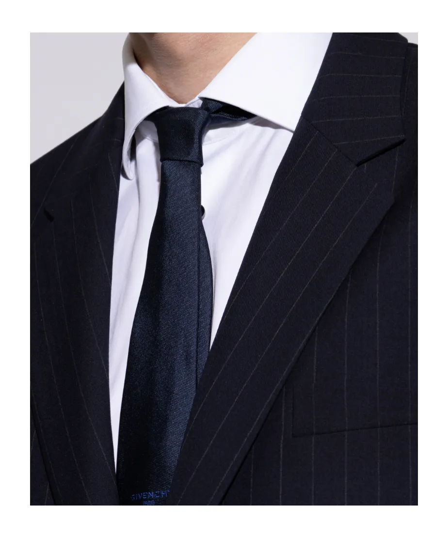 Givenchy Logo Embroidered Tie