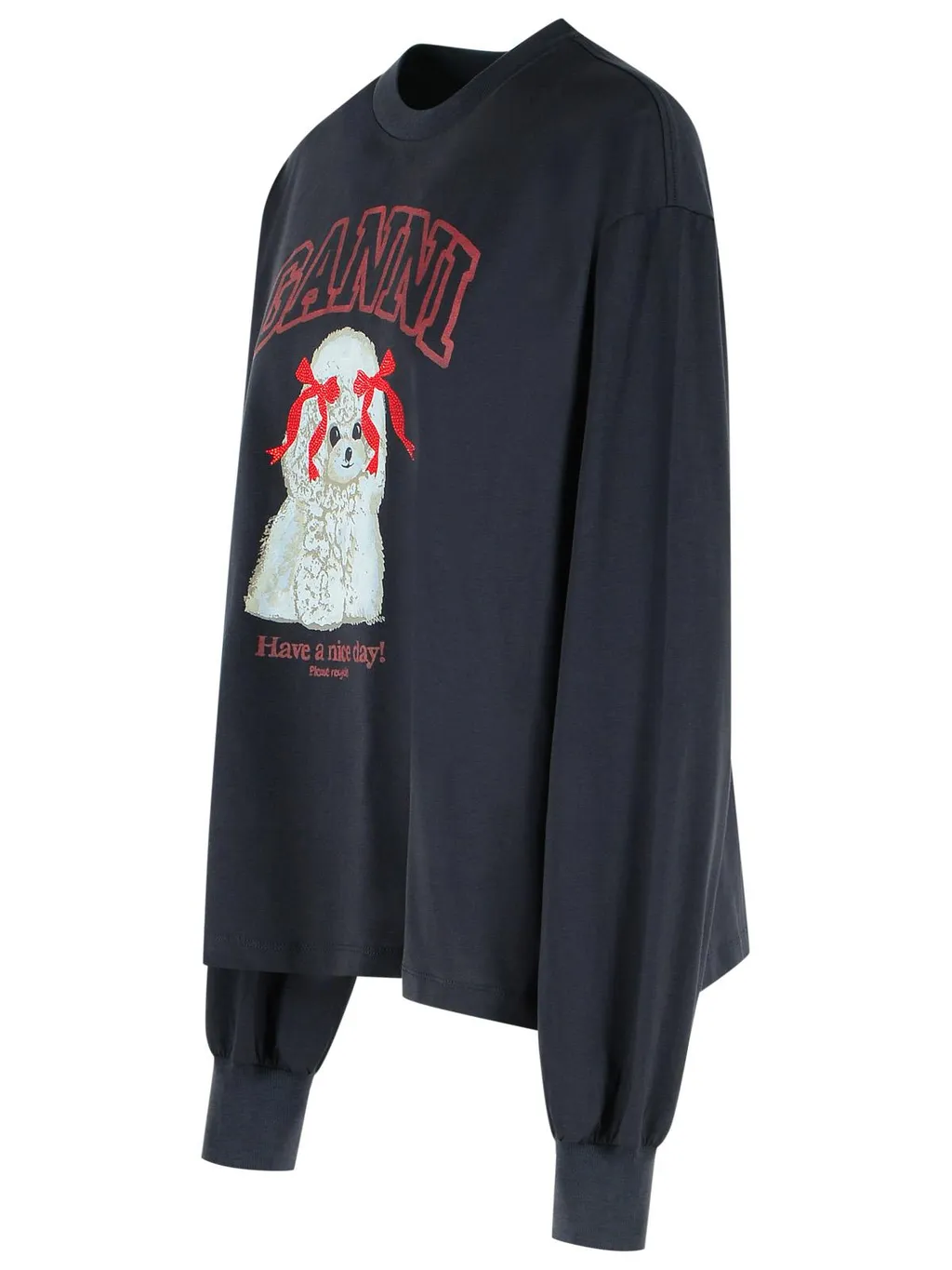 Ganni Poodle Long-Sleeved Sweatshirt
