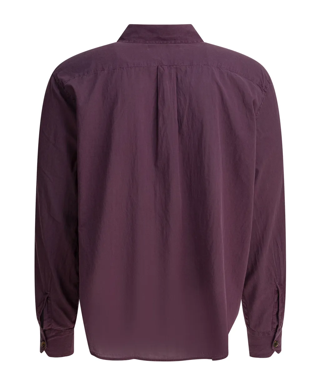 Our Legacy Long-Sleeved Curved Hem Shirt