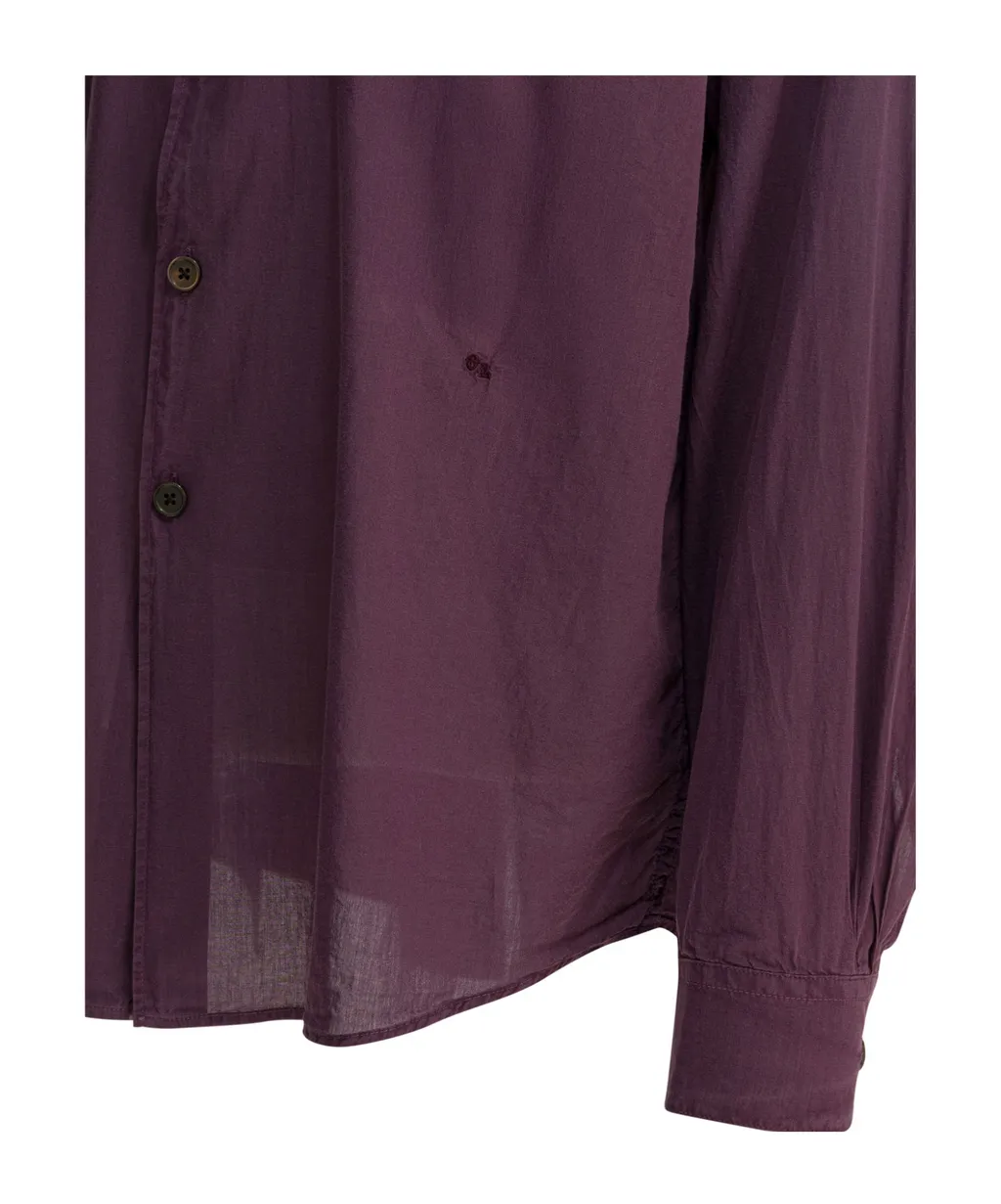 Our Legacy Long-Sleeved Curved Hem Shirt