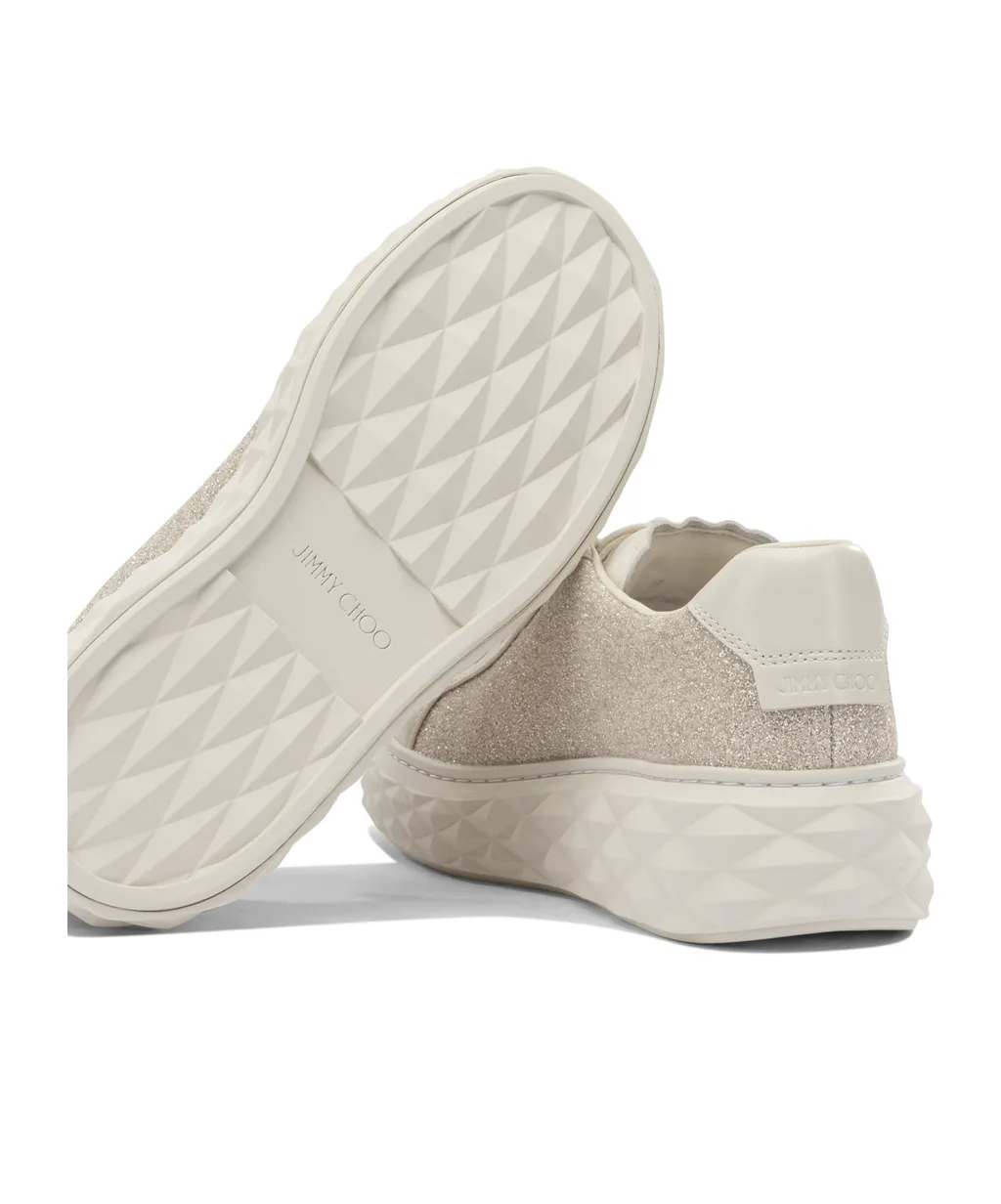 Jimmy Choo Embellished Lace-Up Sneakers