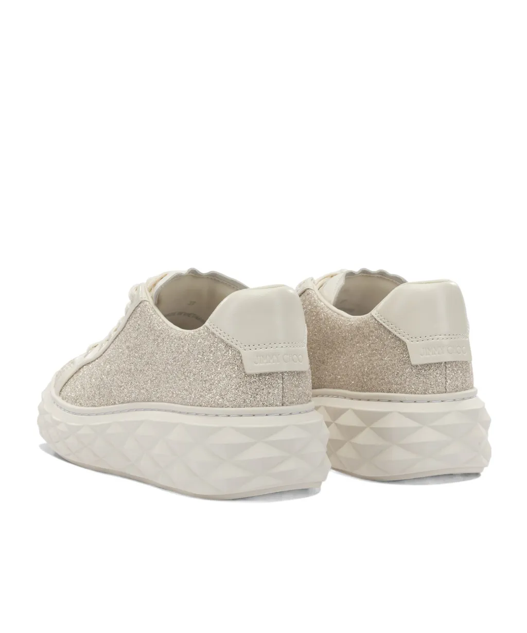 Jimmy Choo Embellished Lace-Up Sneakers