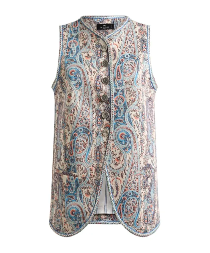 Etro Paisley Printed Vest