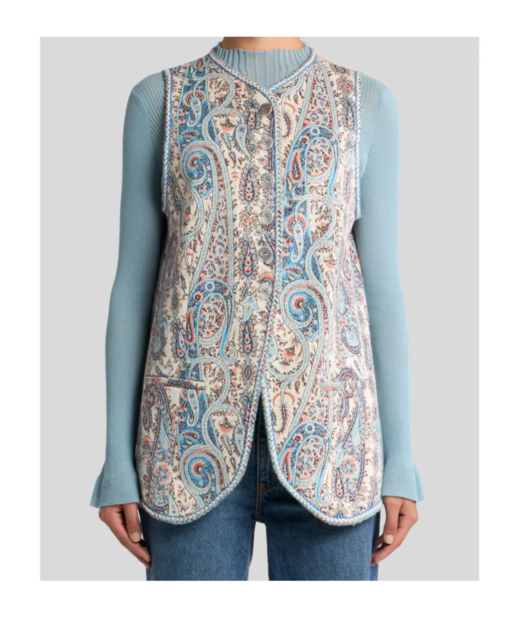 Etro Paisley Printed Vest
