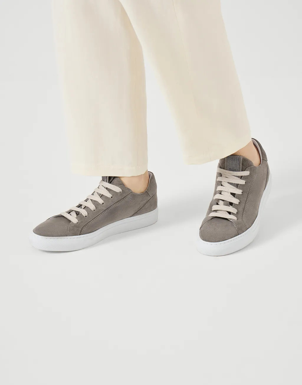 Brunello Cucinelli Lace-Up Low-Top Sneakers