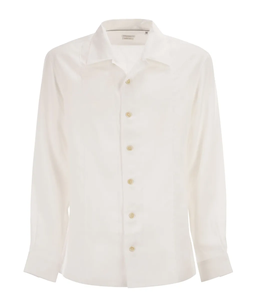Classic-Collar Button Shirt