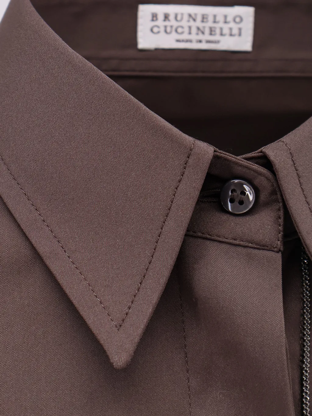 Brunello Cucinelli Straight-Point Collared Buttoned Shirt