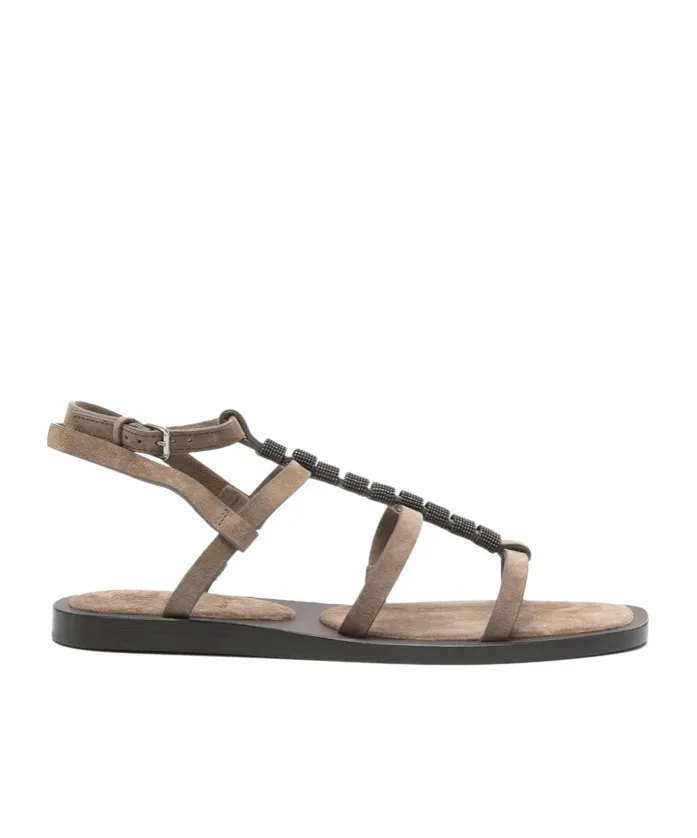 Beaded Strappy Sandals