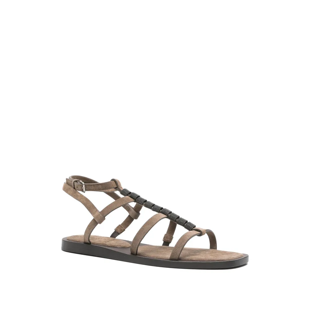 Beaded Strappy Sandals