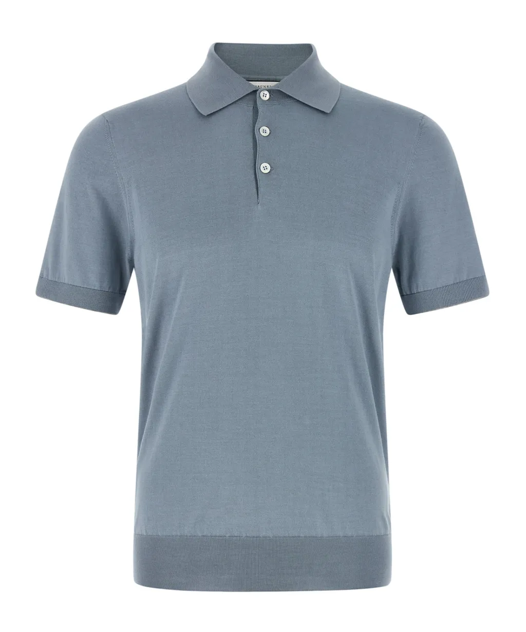 Brunello Cucinelli Short-Sleeved Polo Shirt