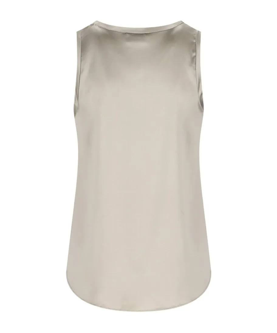 Brunello Cucinelli Scoop-Neck Sleeveless Top