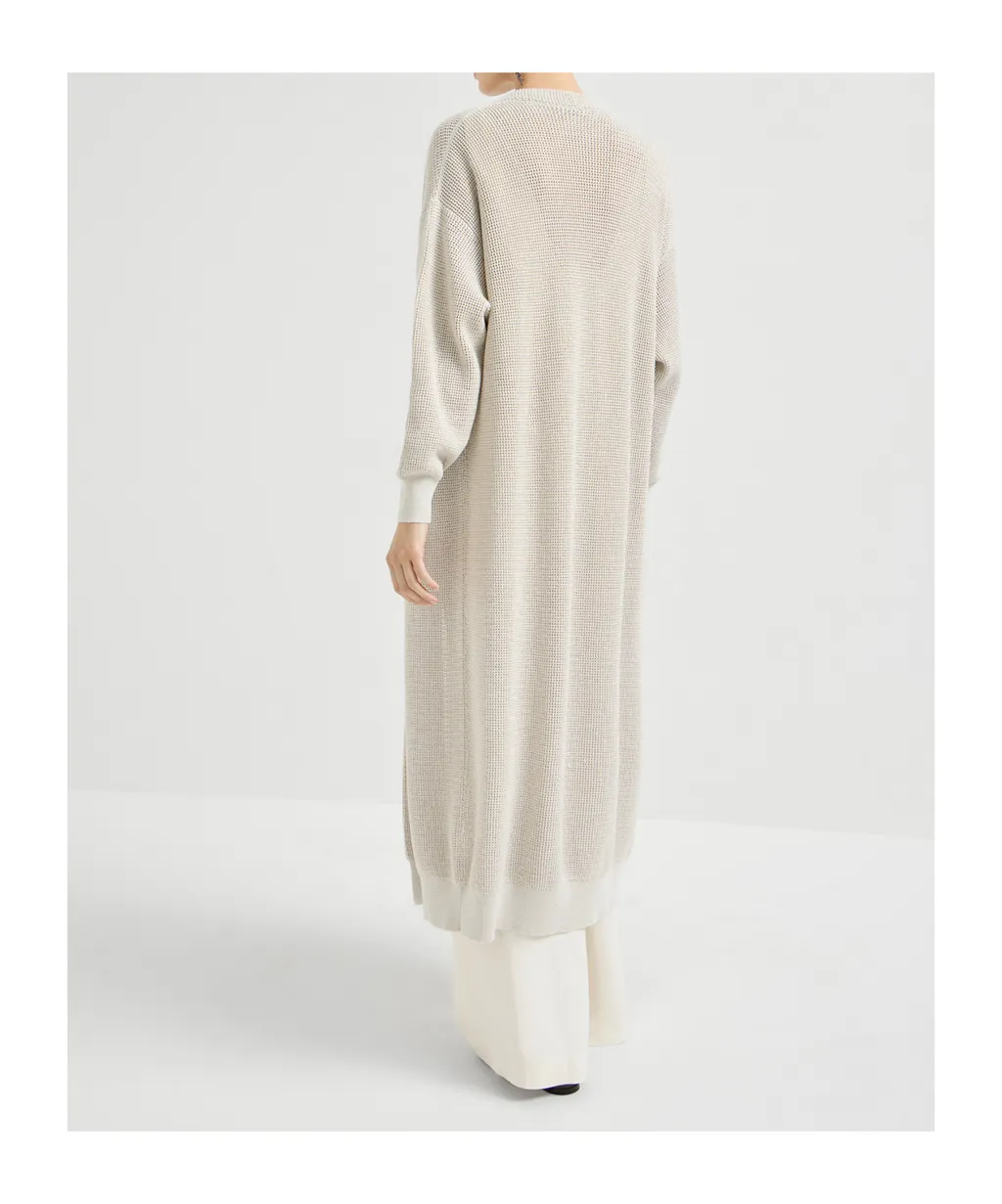 Brunello Cucinelli Maxi Lurex Cardigan