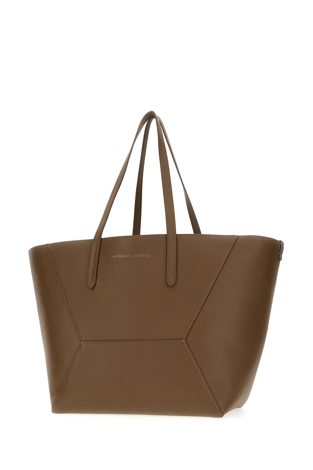Brunello Cucinelli Stitch Detailed Tote Bag