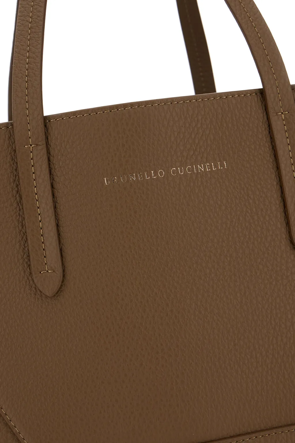 Brunello Cucinelli Stitch Detailed Tote Bag