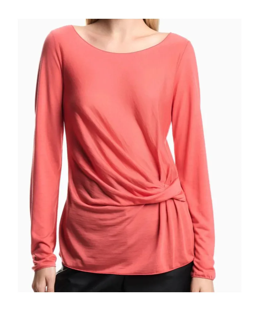 Round-Neck Long-Sleeved Knitted Sweater