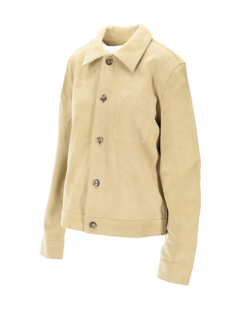 Long-Sleeved Leather Jacket