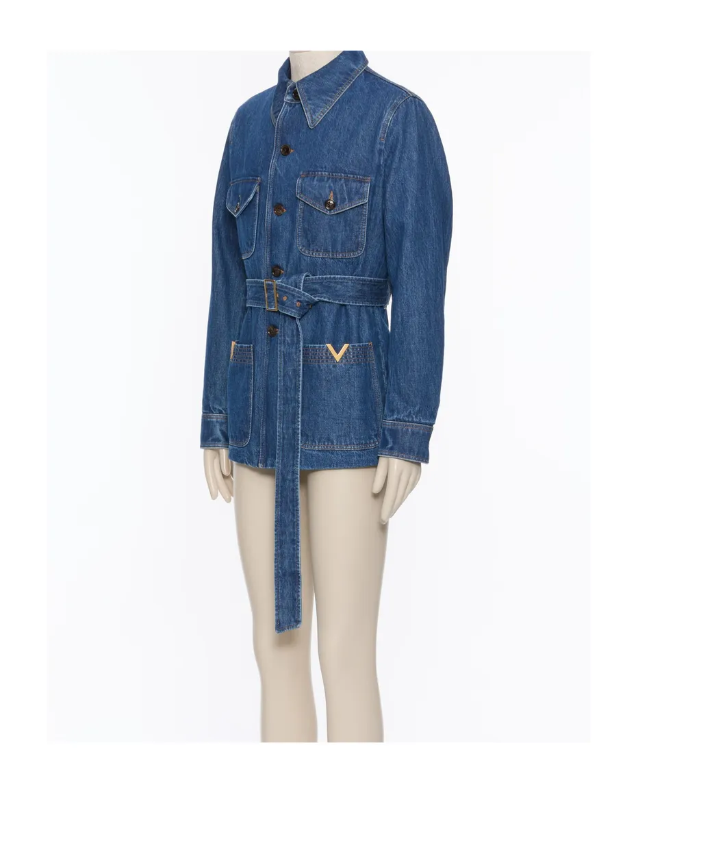 Long-Sleeved Denim Jacket