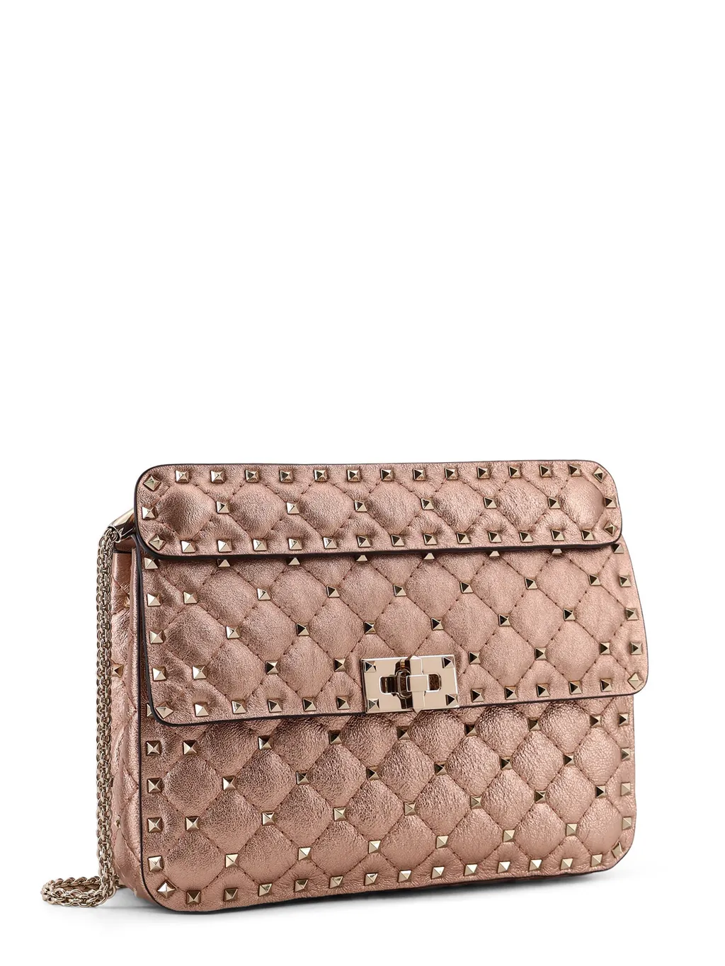 Valentino Garavani Rockstud Spike Foldover Top Shoulder Bag