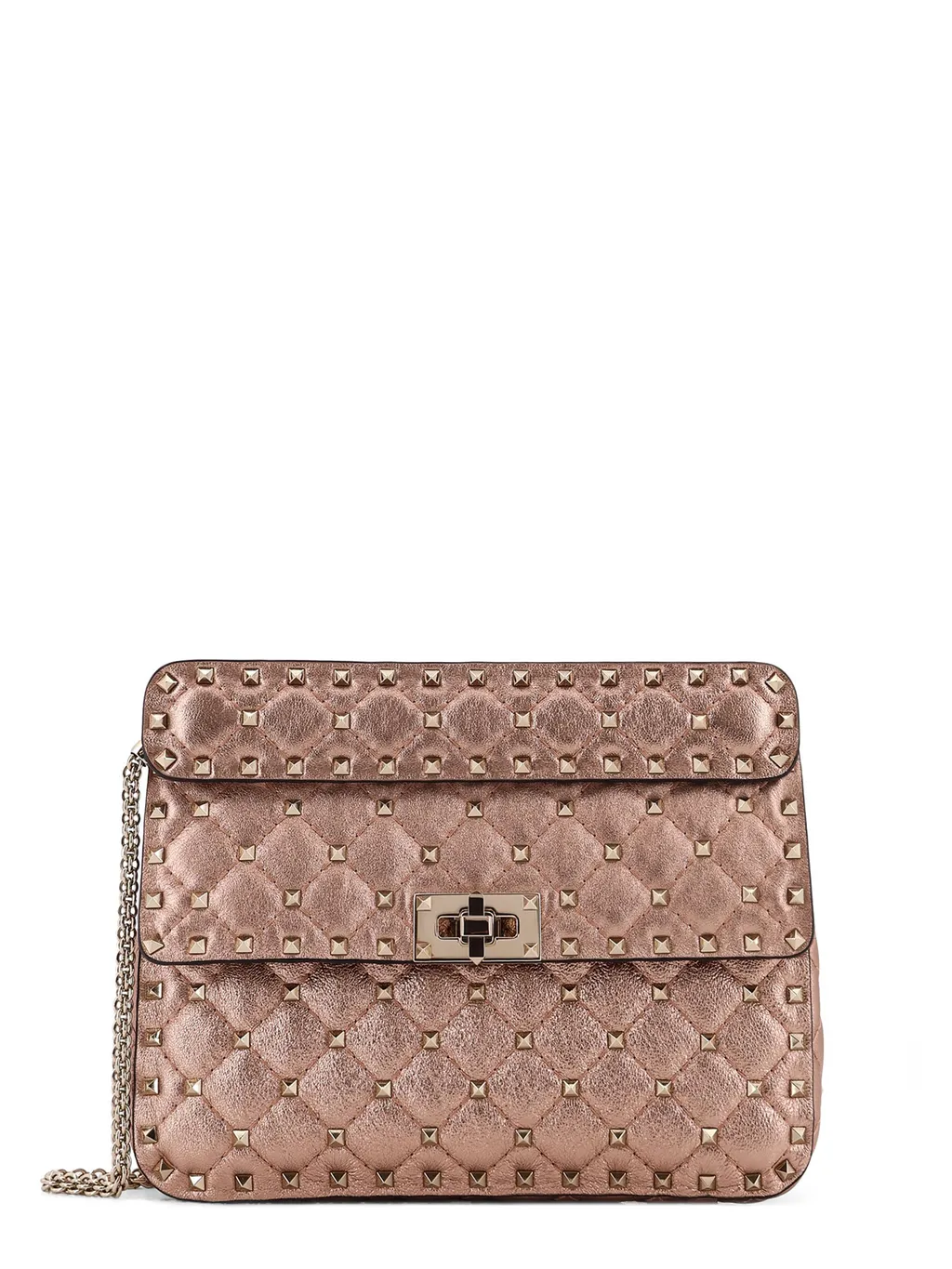 Valentino Garavani Rockstud Spike Foldover Top Shoulder Bag
